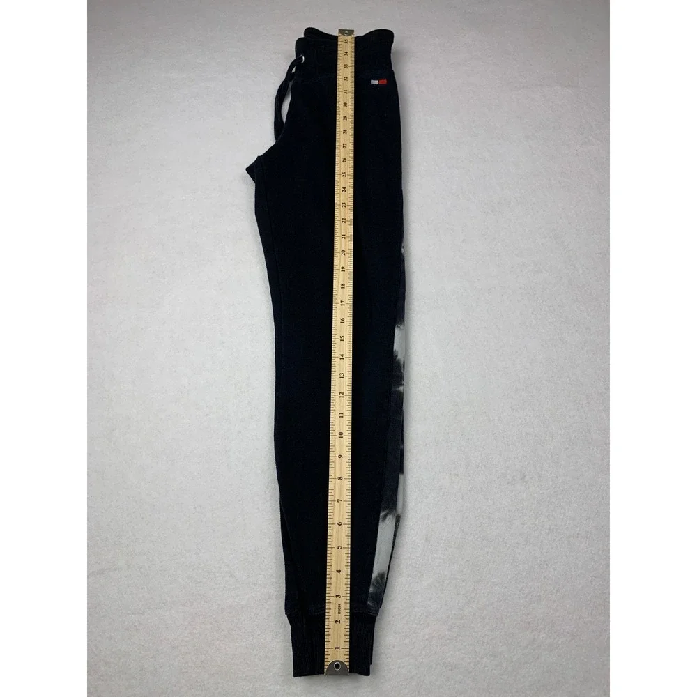 Tommy Hilfiger Sport Joggers Womens Small Navy Blue Fleece Tie Dye Sweatpants - Picture 5 of 10
